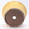 bonsai pot yokn015ao circular ocher yokkaichi back view