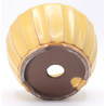 maceta bonsái yokn026a circular amarillo trasera frontal