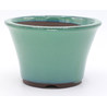 bonsai pot yokn015bv round green cascade Yokkaichi frontal view