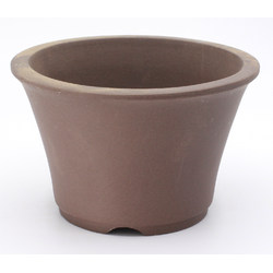 bonsai pot yokn015b round unglazed cascade Yokkaichi aereal view