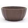 maceta bonsái yokn025a Yokkaichi circular sin esmaltar vista frontal