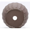bonsai pot yokn025a Yokkaichi round unglazed back view