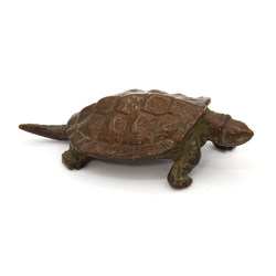 Japanese copper-bronze tenpai 87 turtle