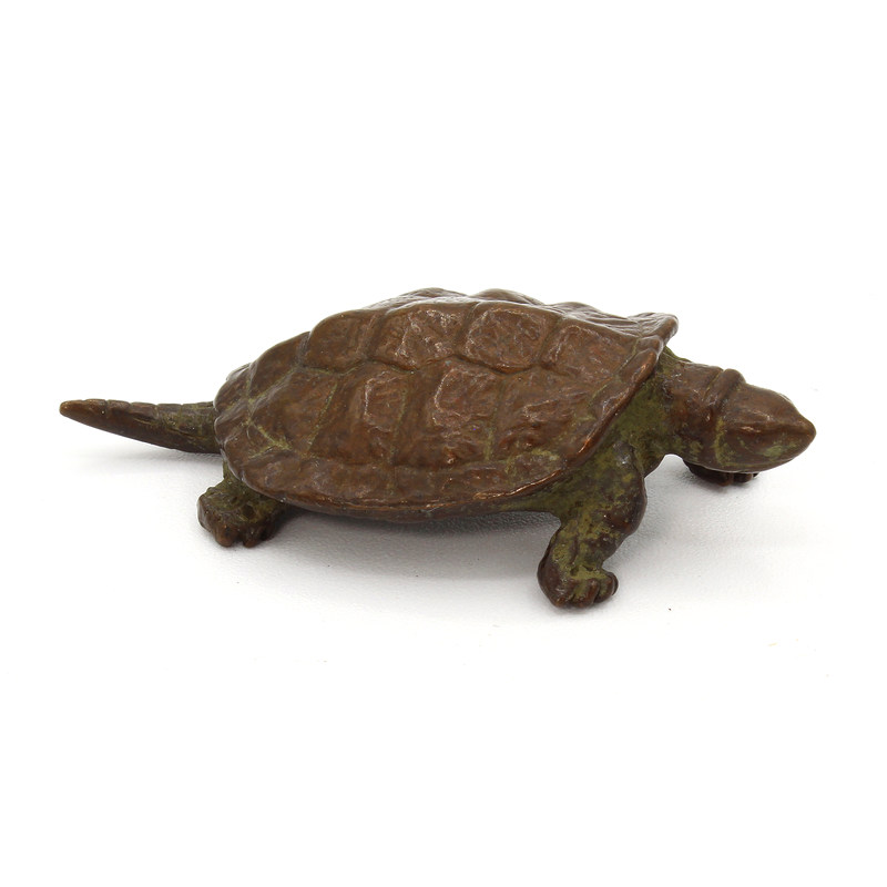 Japanese copper-bronze tenpai 87 turtle