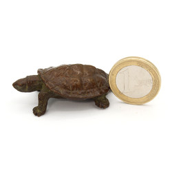 Japanese copper-bronze tenpai 87 turtle view 2