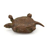 Japanese copper-bronze tenpai 87 turtle view 3