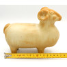 Japanese ceramic Zodiac Ram figure FIG04 view 2