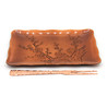 Set 5 copper Japanese food trays JC12 view 2