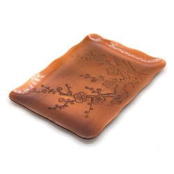 Set 5 copper Japanese food trays JC12 view 3