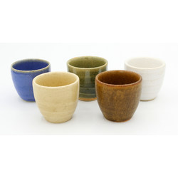 Set of 5 vintage sake cups VS4 view 3