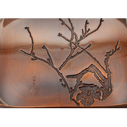 Japanese copper tray-bowl BAN8 view 2