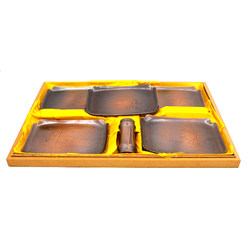Set 5 copper Japanese food trays JC13