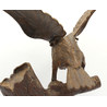 Antique Japanese iron figurine FIG08 hawk view 7