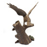 Antique Japanese iron figurine FIG08 hawk view 6