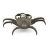 Japanese antique bronze tenpai 99 crab view 3