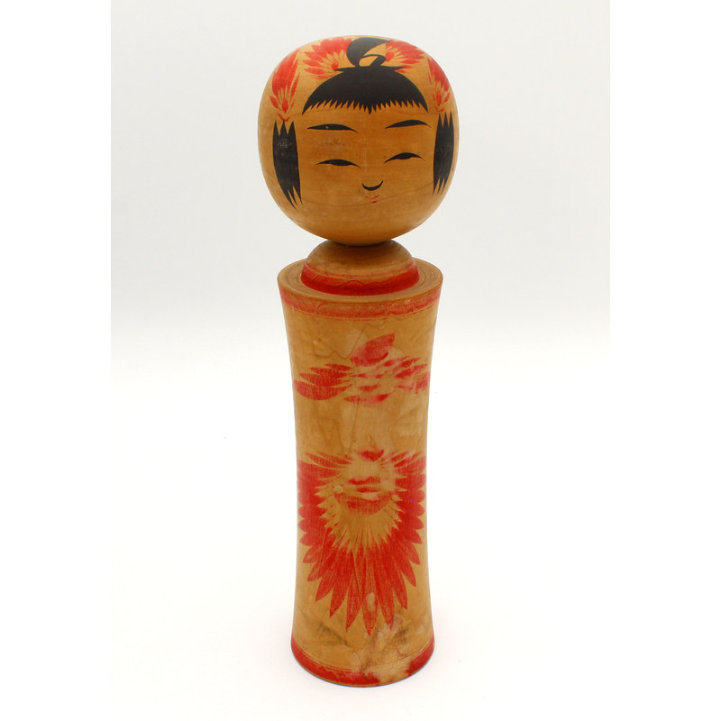 Muñeca japonesa antigua kokeshi 35