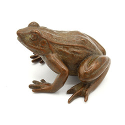 Japanese copper-bronze tenpai 105 frog