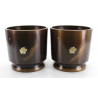 Set of 2 antique bronze brazier-censer HI2 view 3