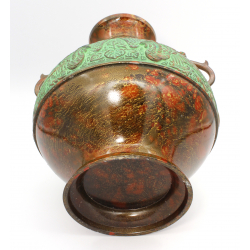 Japanese vintage bronze vase JAR9 view 4