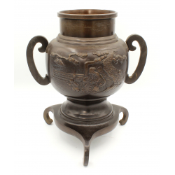 Antique Japanese bronze censer INC13