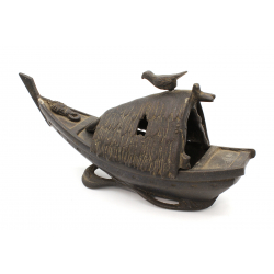 Antique Japanese censer INC17 traditional boat