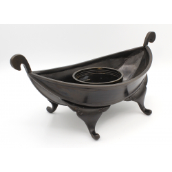 Incensario-recipiente ikebana de bronce INC18 vista 2