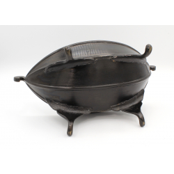Incensario-recipiente ikebana de bronce INC18 vista 3
