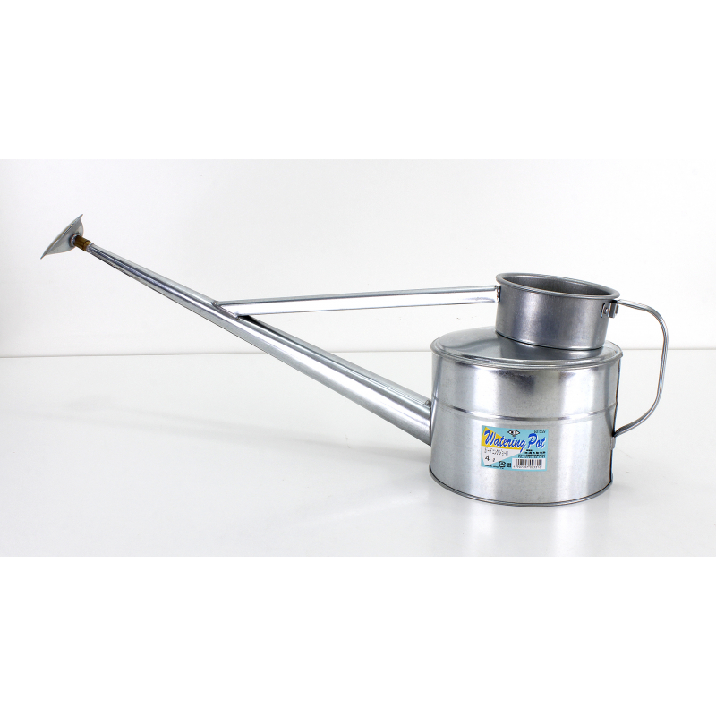 Japanese galvanised steel bonsai watering can 4 l