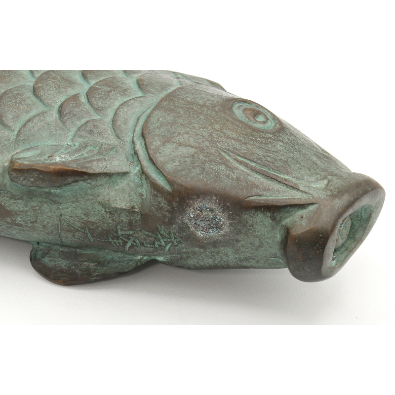 Figuras japonesas en caja FIG13 carpas koi Laos Garden