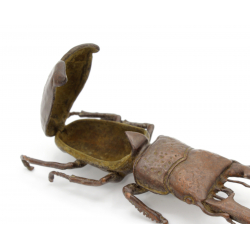 Japanese copper-bronze tenpai 115 giant beetle view 3