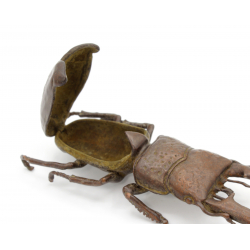 Tenpai japonés cobre-bronce 115 escarabajo gigante vista 3
