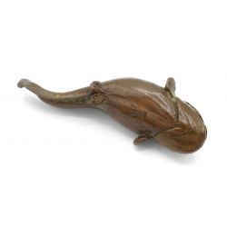 Japanese copper-bronze tenpai 118 catfish view 3