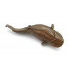 Japanese copper-bronze tenpai 118 catfish view 3
