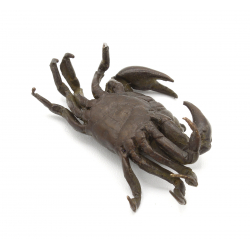 Japanese copper-bronze tenpai 120 crab view 3