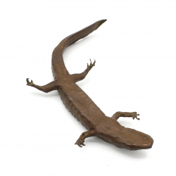 Japanese copper-bronze tenpai 121 salamander view 3