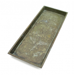 Japanese bronze pen tray BAN12
