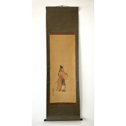 Kakemono old Japanese painting 21 samurai