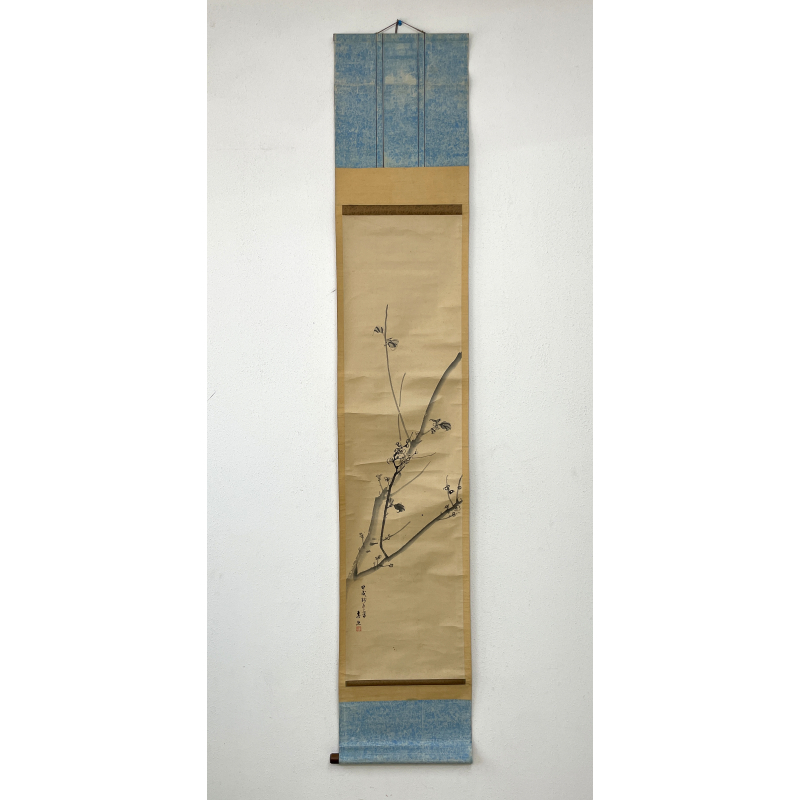 Kakemono old Japanese painting 52 branches