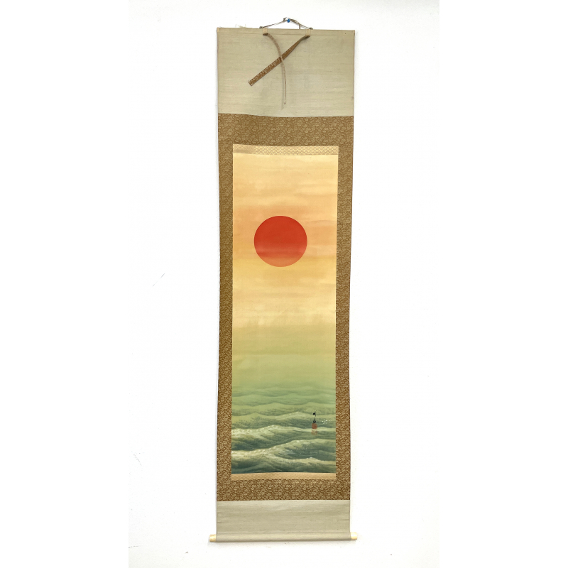 Kakemono pintura antigua japonesa 63 sol naciente