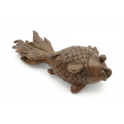 Tenpai japonés cobre-bronce 136 pez cometa -shubunkin- vista 3