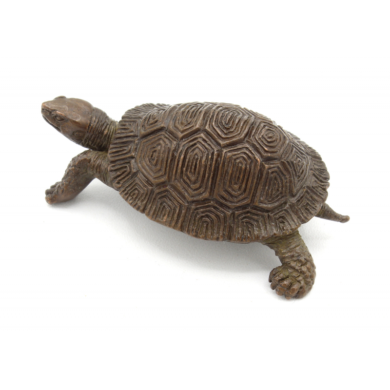 Japanese copper-bronze tenpai 148 turtle