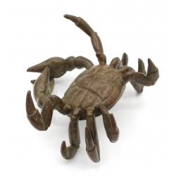 Japanese copper-bronze tenpai 153 crab view 3