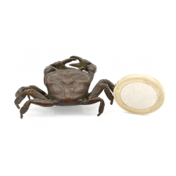 Japanese copper-bronze tenpai 156 crab view 2