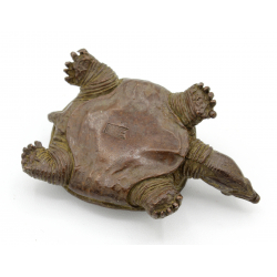 Japanese copper-bronze tenpai 157 turtle view 3