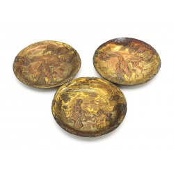 Set 3 platos japoneses de bronce-cobre PL2