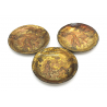 Set of 2 Japanese bonze-copper plates PL2