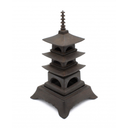 Figura antigua japonesa de hierro FIG26 pagoda