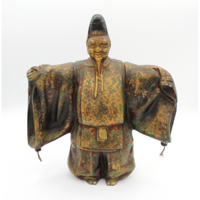 Japanese antique bronze figure FIG30 monk Japanese antique bronze figure FIG30 monk