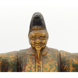 Japanese antique bronze figure FIG30 monk view 2