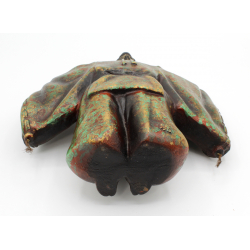 Japanese antique bronze figure FIG30 monk view 5